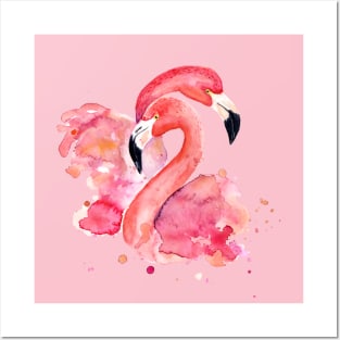 Pink Flamingos – in Love Posters and Art